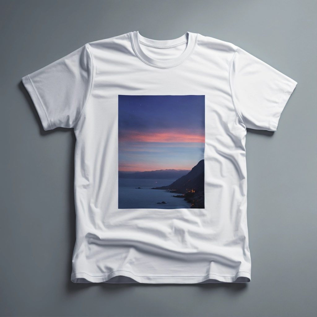 n all-white mockup of a T-shirt